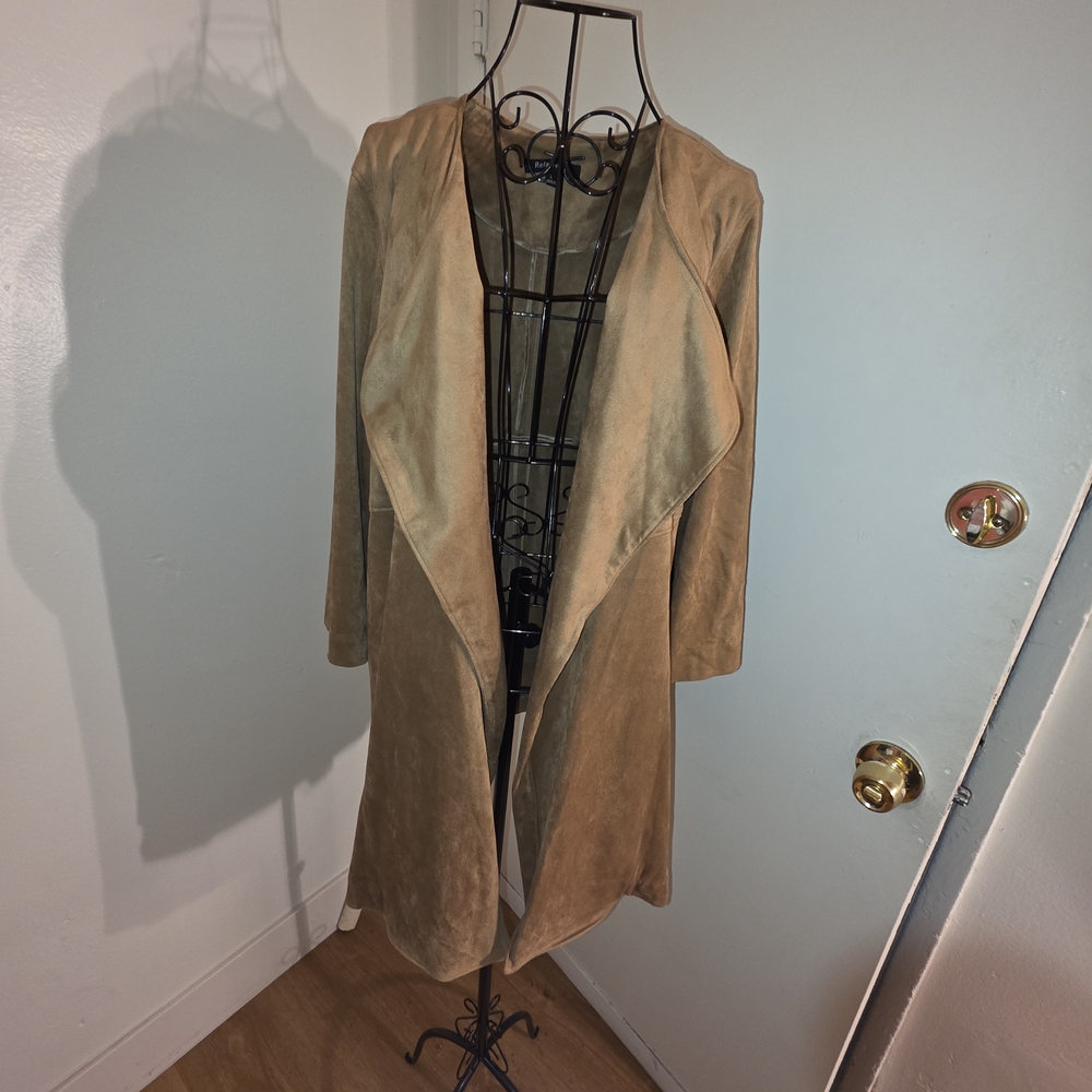 Relativity Tan Faux Suede Blazer